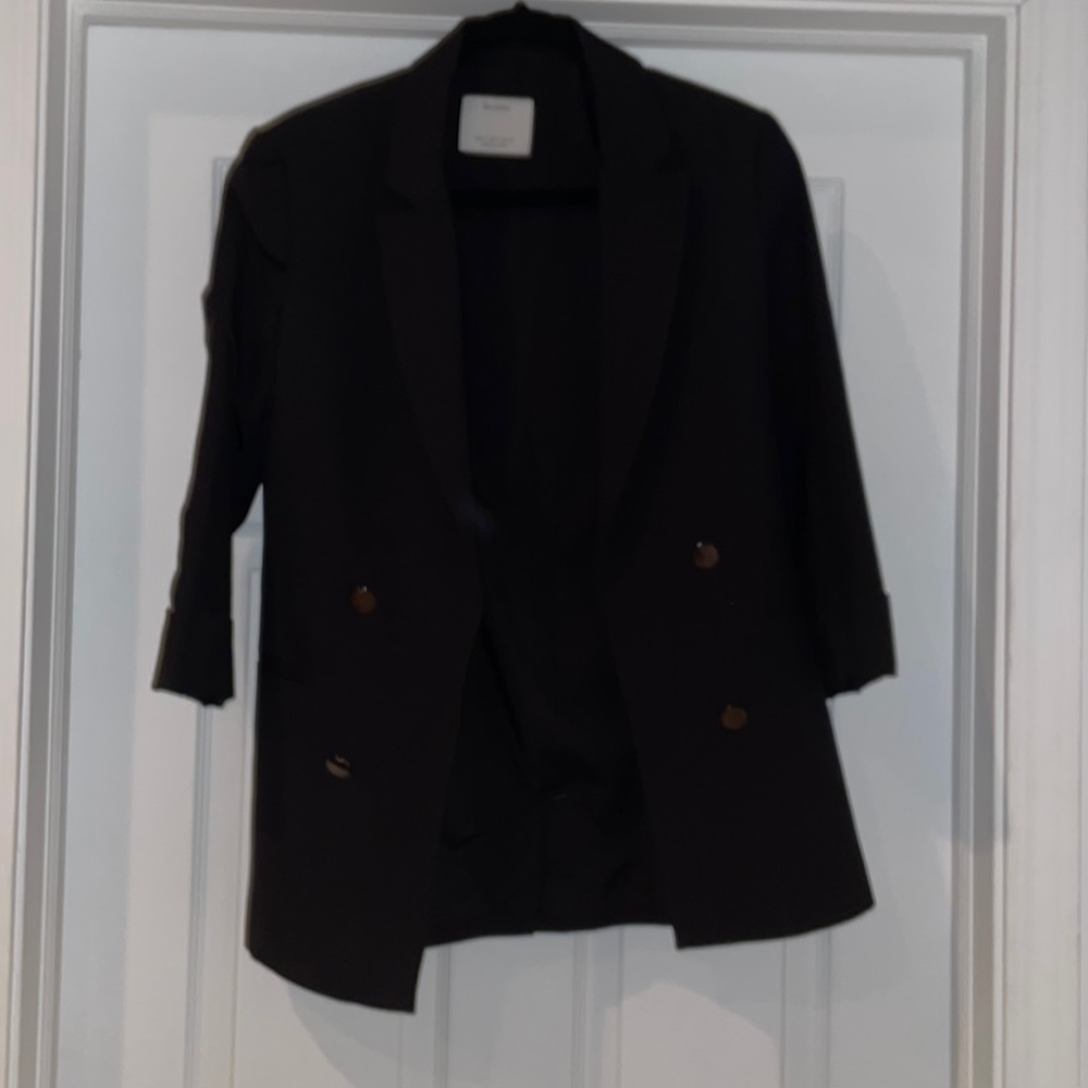 Classic Black Blazer Bershka